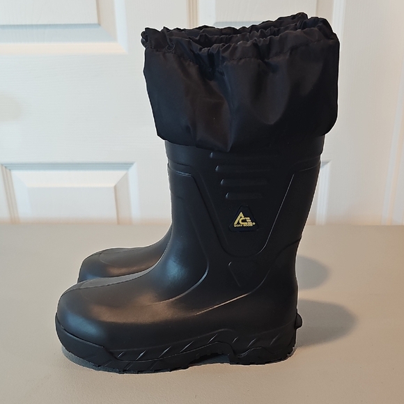 Ace Black Insulated Non Slip Oil Resistant Work Gum Boots - Picture 1 of 6